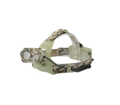 Фонарь светодиодный налобный YYC-003-T6 -Khaki, с зарядным устройством и 2 батареями